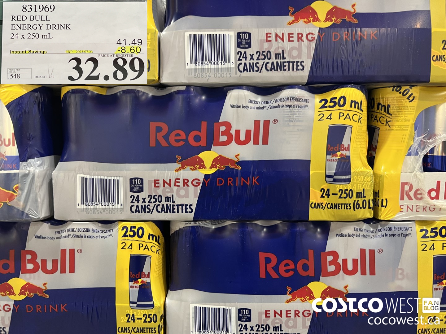 831969 RED BULL ENERGY DRINK ($8.60 INSTANT SAVINGS EXPIRES ON 2023-07-23) $32.89