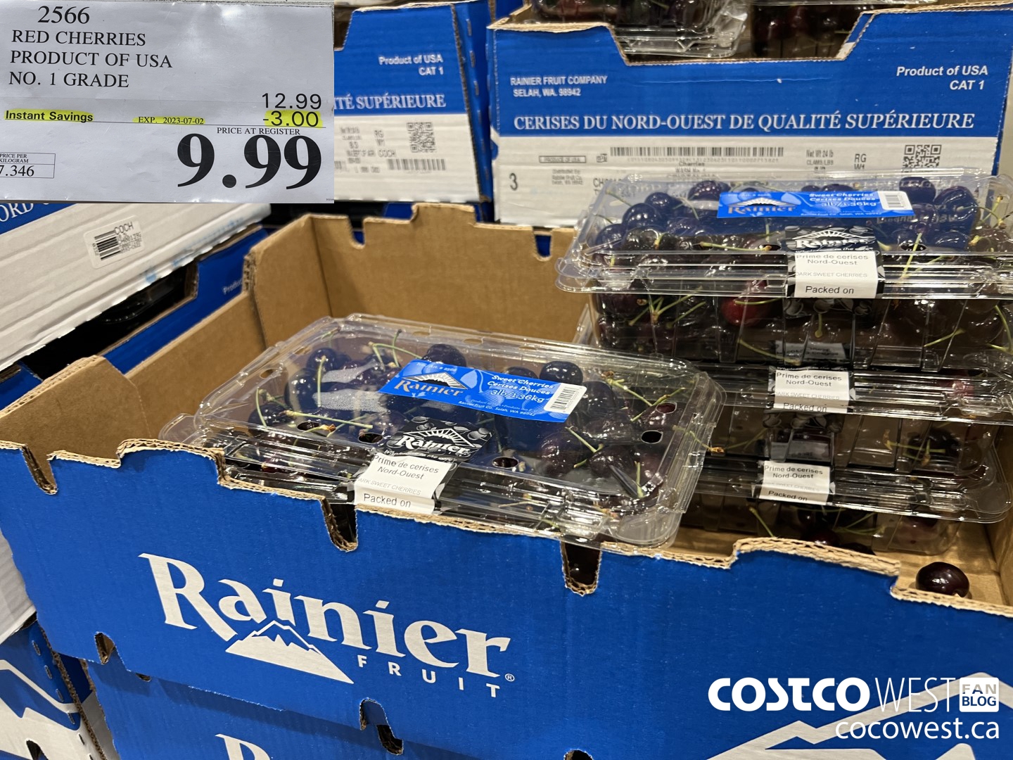 2566 RED CHERRIES PRODUCT OF USA NO. 1 GRADE ($3.00 INSTANT SAVINGS EXPIRES ON 2023-07-02) $9.99