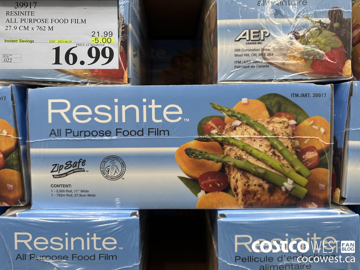 39917 RESINITE WRAP 27.9 CM x 762 M ($5.00 INSTANT SAVINGS EXPIRES ON 2023-06-25) $16.99