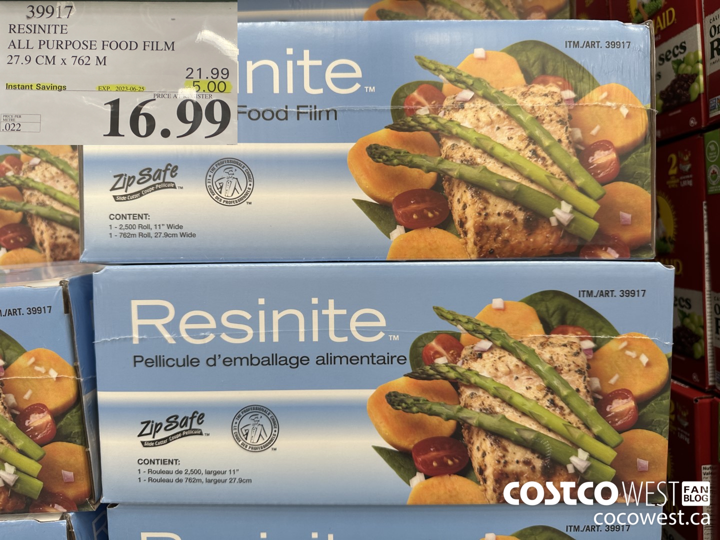 39917 RESINITE WRAP 27.9 CM x 762 M ($5.00 INSTANT SAVINGS EXPIRES ON 2023-06-25) $16.99