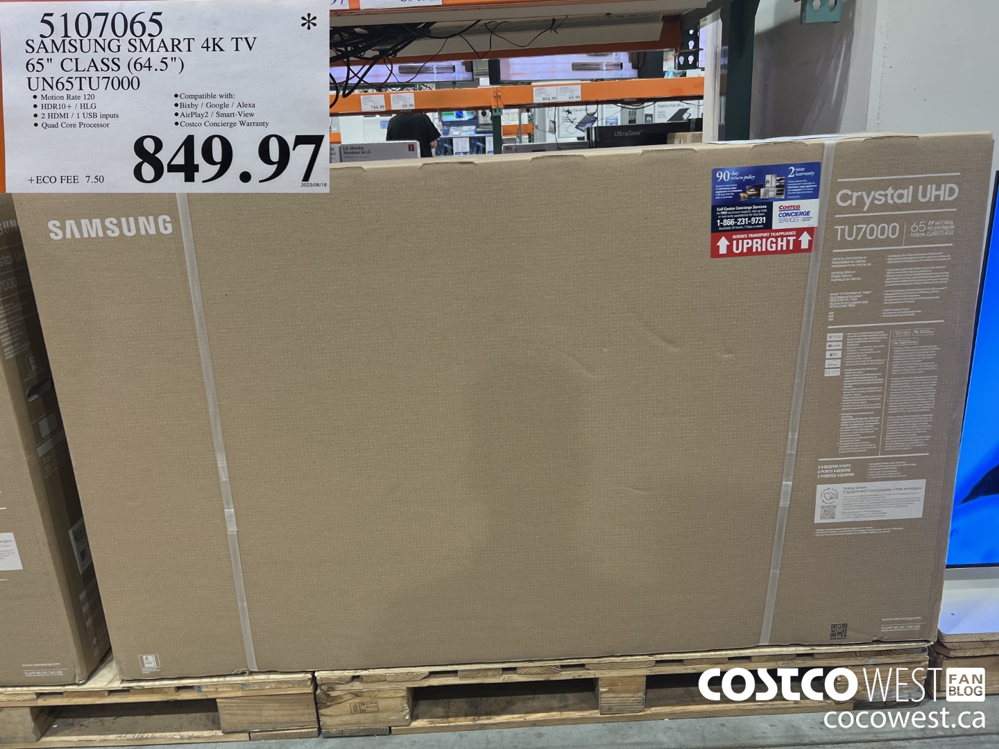 5107065 SAMSUNG SMART 4K TV 65