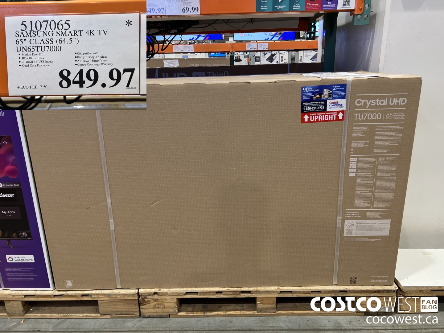 5107065 SAMSUNG SMART 4K TV 65