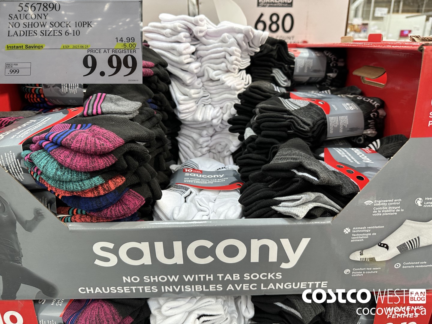 5567890 SAUCONY NO SHOW SOCK 10PK LADIES SIZES 6-10 ($5.00 INSTANT SAVINGS EXPIRES ON 2023-06-25) $9.99