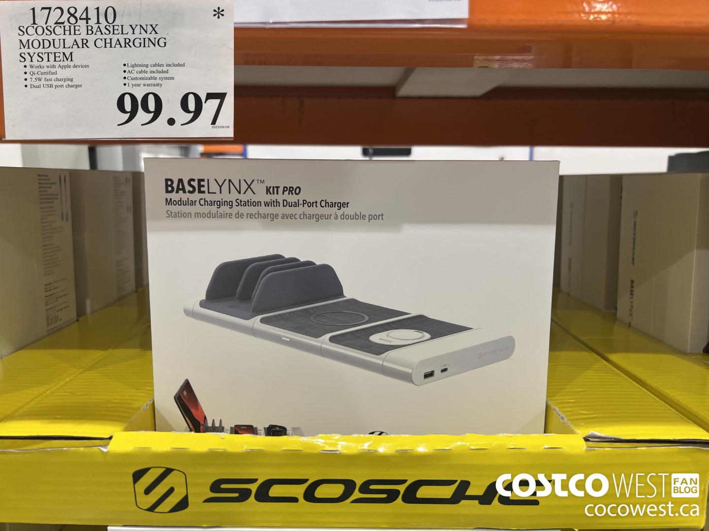 1728410 SCOSCHE BASELYNX MODULAR CHARGING SYSTEM $99.97