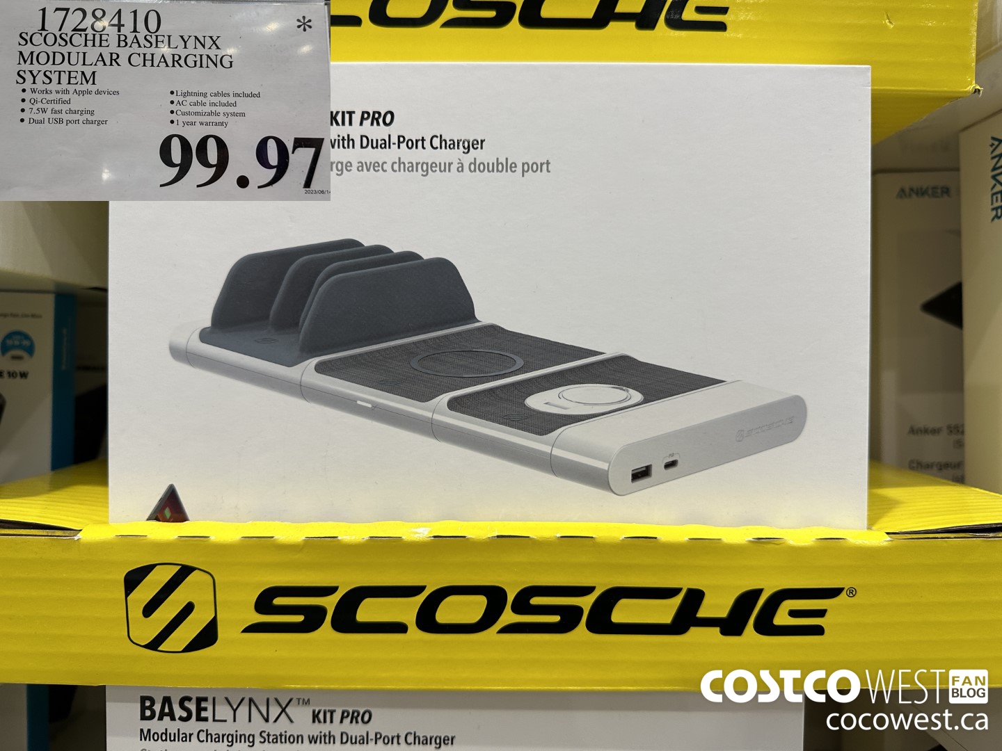 1728410 SCOSCHE BASELYNX MODULAR CHARGING SYSTEM $99.97