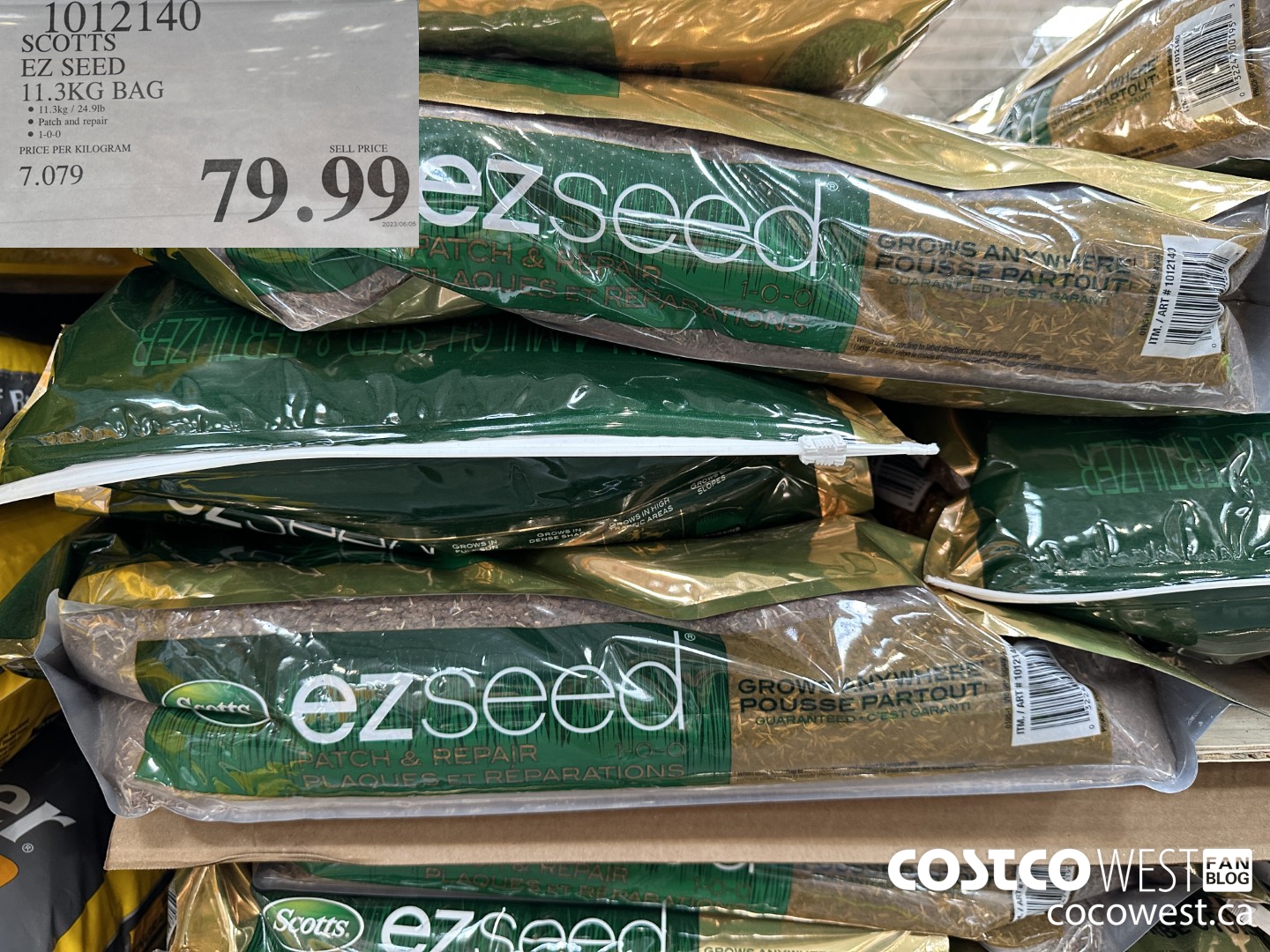1012140 SCOTTS EZ SEED 11.3KG BAG $79.99