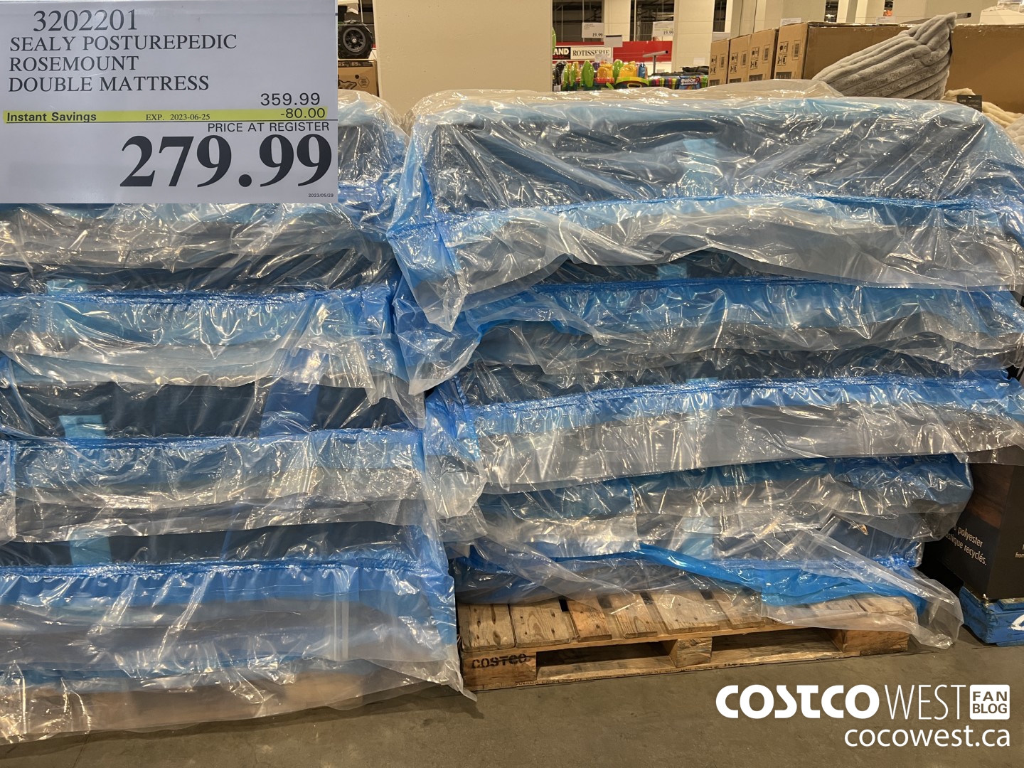 3202201 SEALY POSTUREPEDIC ROSEMOUNT DOUBLE MATTRESS ($80.00 INSTANT SAVINGS EXPIRES ON 2023-06-25) $279.99