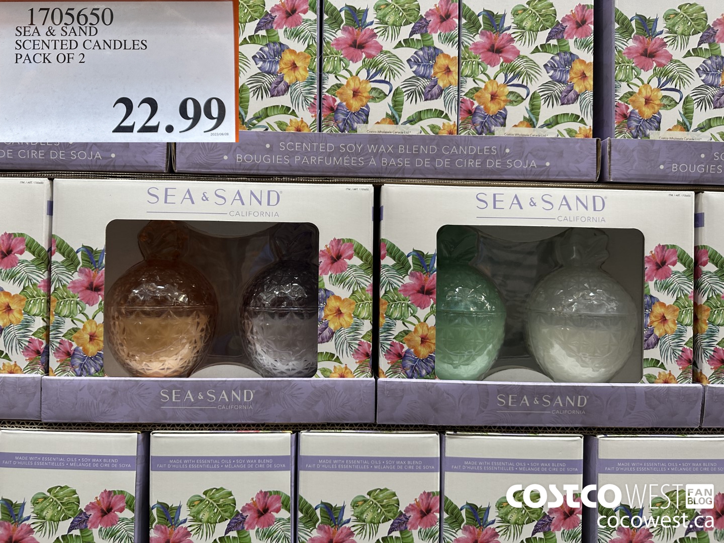 1705650 SEA & SAND SCENTED CANDLES PACK OF 2 $22.99