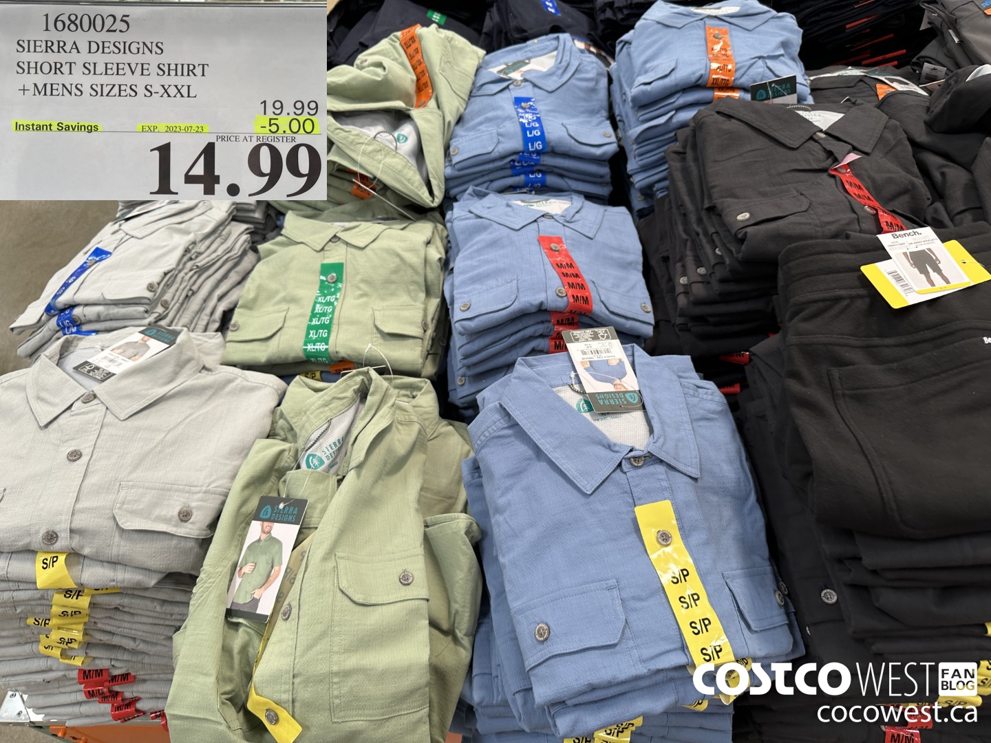 1680025 SIERRA DESIGNS SHORT SLEEVE SHIRT MENS SIZES S-XXL ($5.00 INSTANT SAVINGS EXPIRES ON 2023-07-23) $14.99