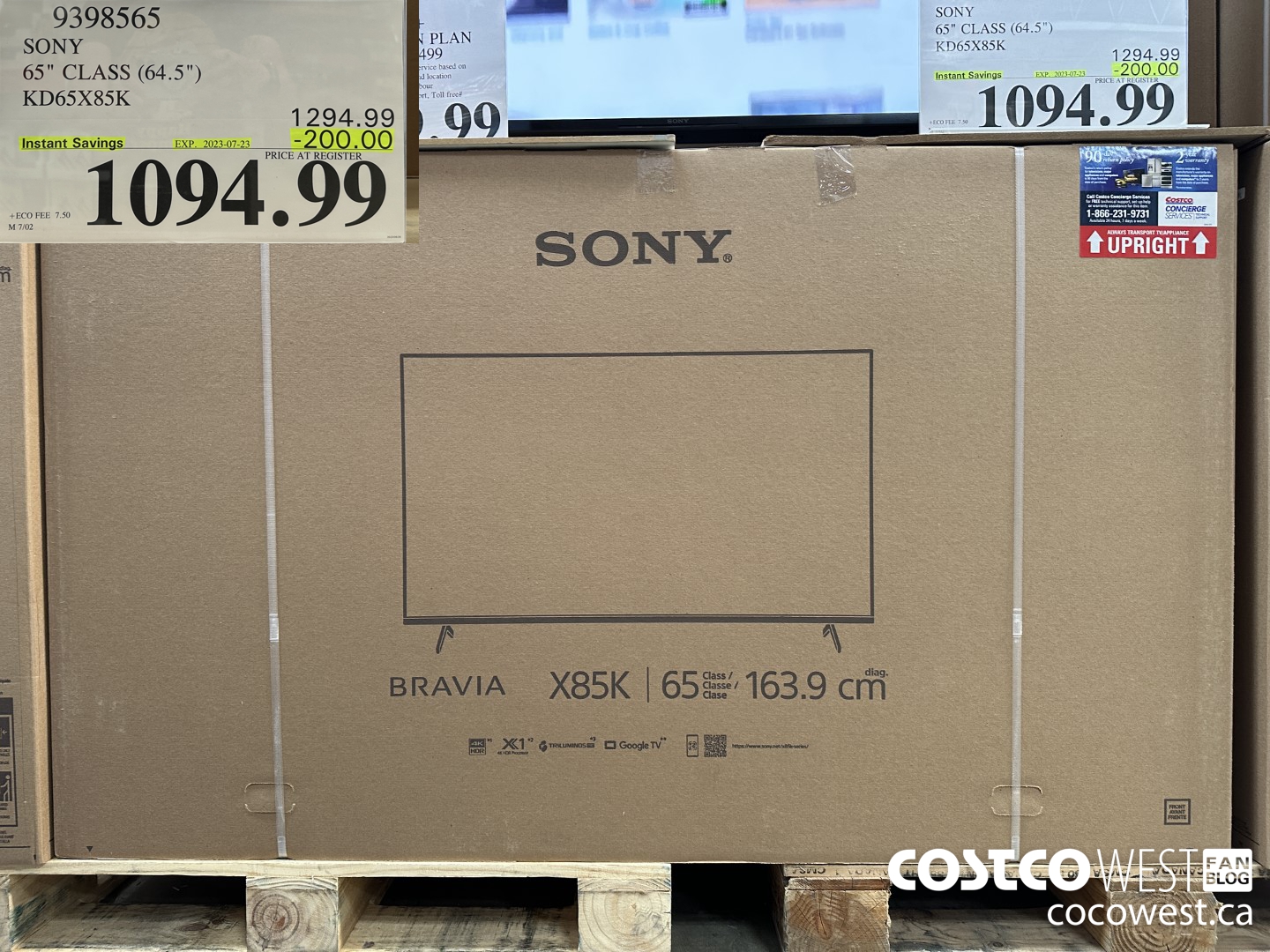 9398565 SONY 4K 65