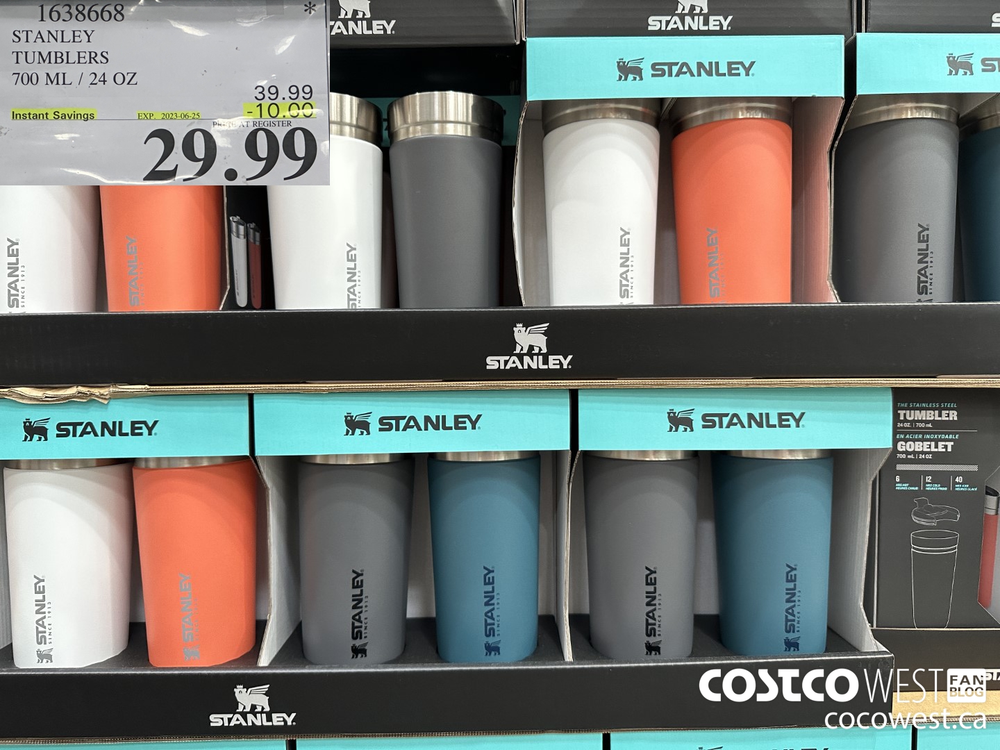 1638668 STANLEY TUMBLERS 700 ML / 24 OZ ($10.00 INSTANT SAVINGS EXPIRES ON 2023-06-25) $29.99