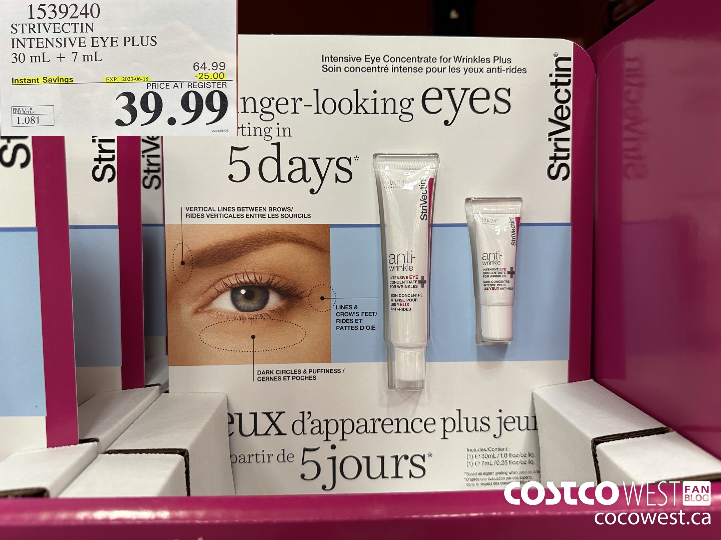 1539240 STIVECTIN INSENSITIVE EYE PLUS 30 ML + 7 ML ($25.00 INSTANT SAVINGS EXPIRES ON 2023-06-18) $39.99