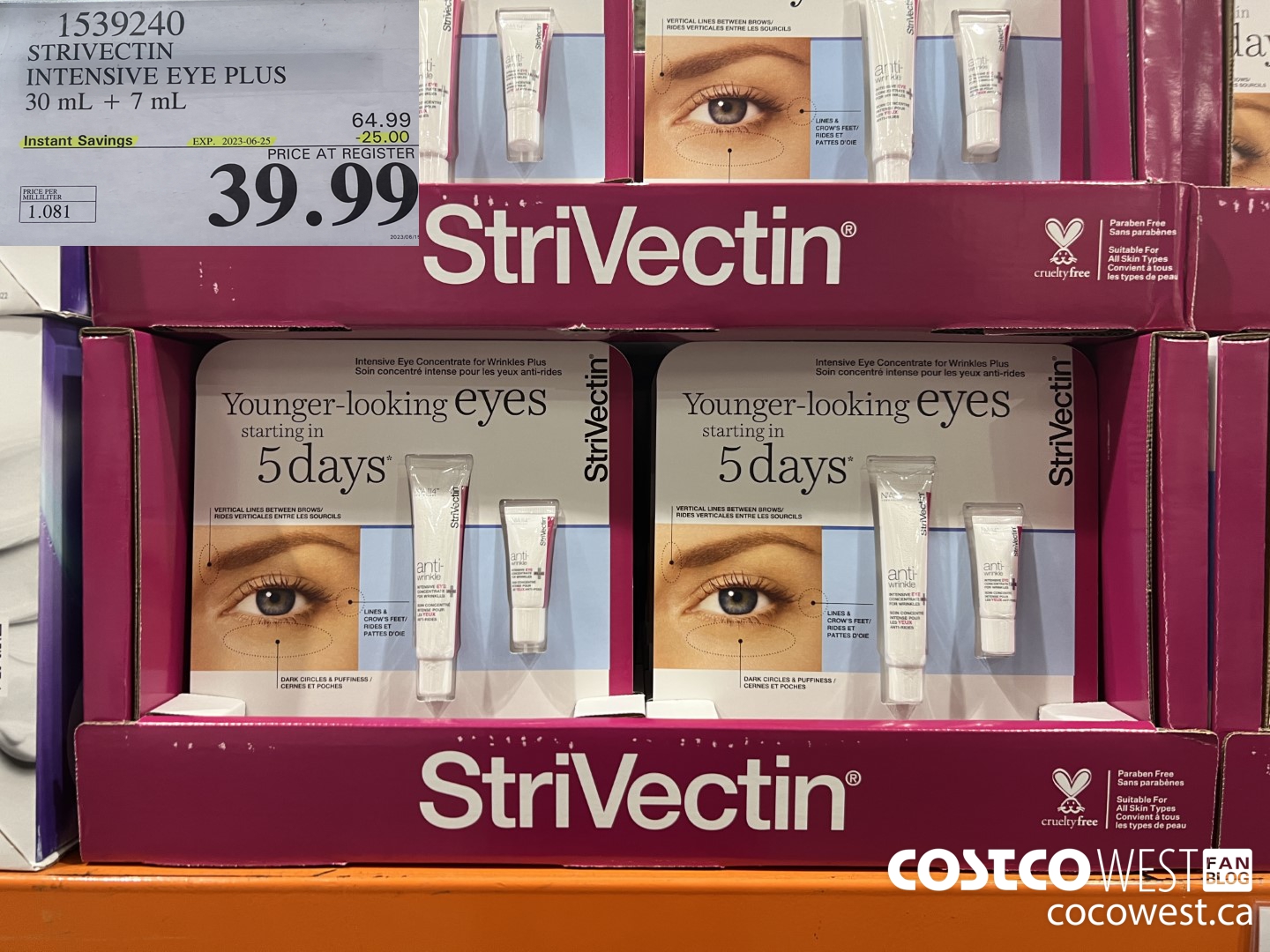 1539240 STIVECTIN INSENSITIVE EYE PLUS 30 ML + 7 ML ($25.00 INSTANT SAVINGS EXPIRES ON 2023-06-25) $39.99