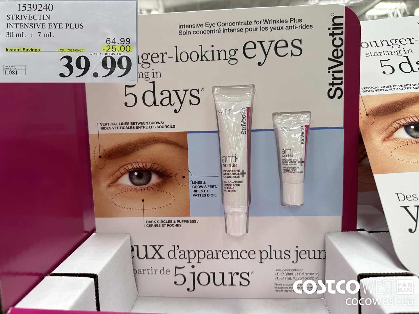 1539240 STIVECTIN INSENSITIVE EYE PLUS 30 ML + 7 ML ($25.00 INSTANT SAVINGS EXPIRES ON 2023-06-25) $39.99