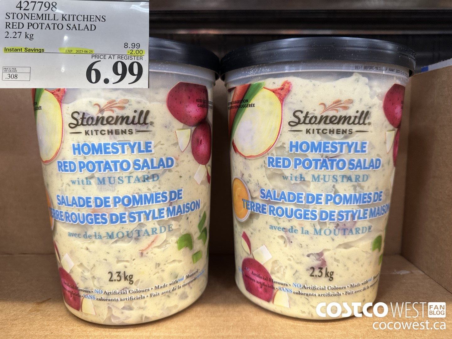 427798 STONEMILL KITCHENS RED POTATO SALAD 2.27 kg ($2.00 INSTANT SAVINGS EXPIRES ON 2023-06-25) $6.99
