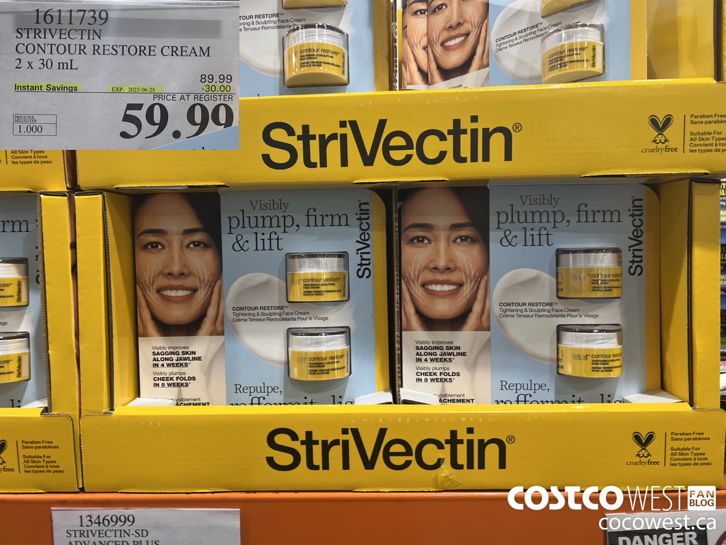 1611739 STRIVECTIN CONTOUR RESTORE CREAM 2 X 30 ML ($30.00 INSTANT SAVINGS EXPIRES ON 2023-06-25) $59.99