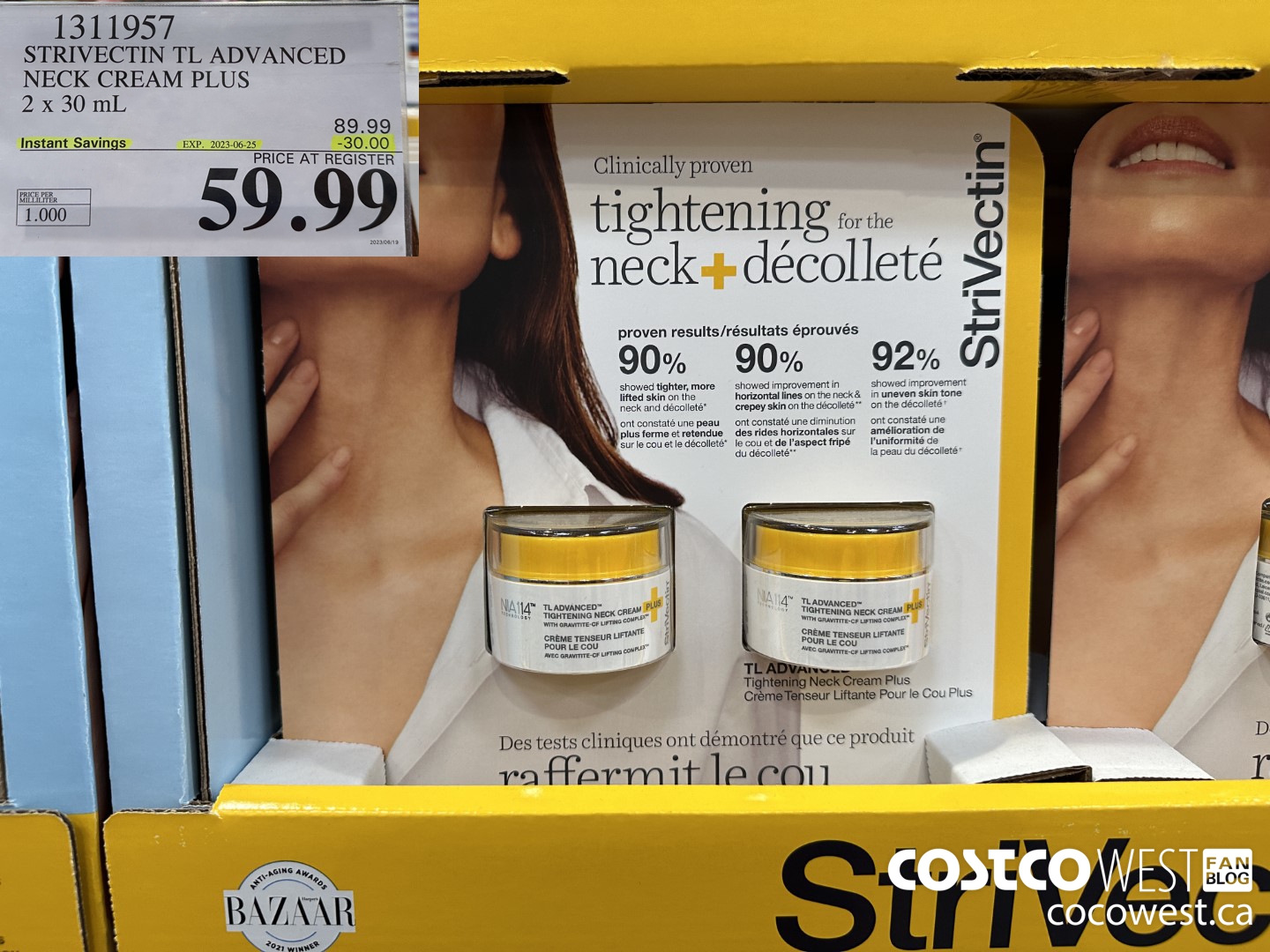 1311957 STRIVECTIN TL ADVANCED NECK CREAM PLUS 2 x 30 mL ($30.00 INSTANT SAVINGS EXPIRES ON 2023-06-25) $59.99