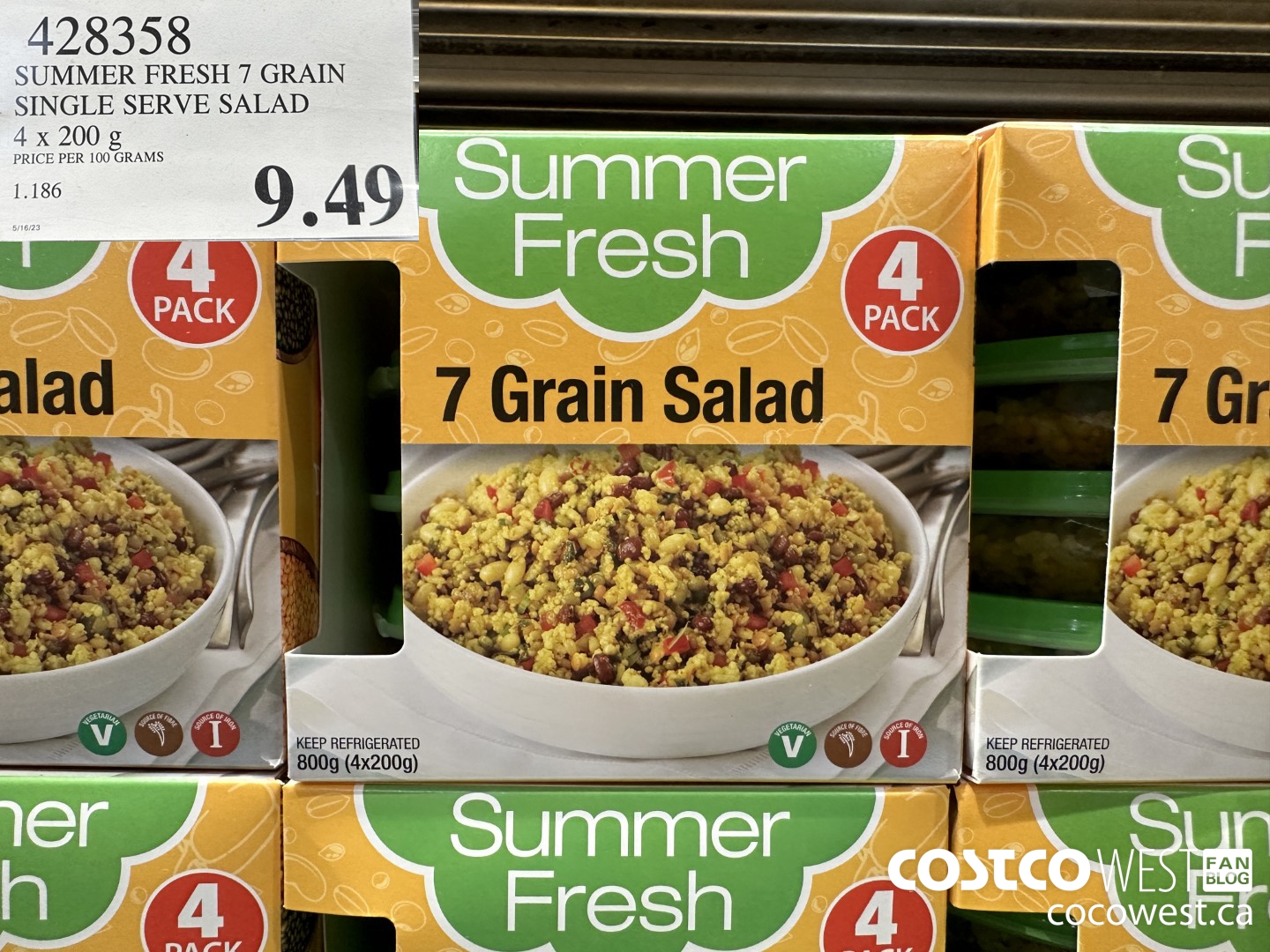 428358 SUMMER FRESH 7 GRAIN SINGLE SERVE SALAD 4 x 200 g $9.49