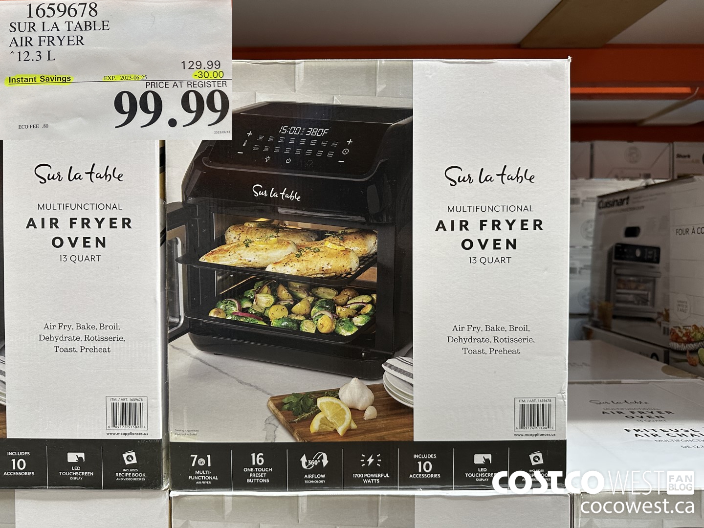 1659678 SUR LA TABLE AIR FRYER 12.3 L ($30.00 INSTANT SAVINGS EXPIRES ON 2023-06-25) $99.99