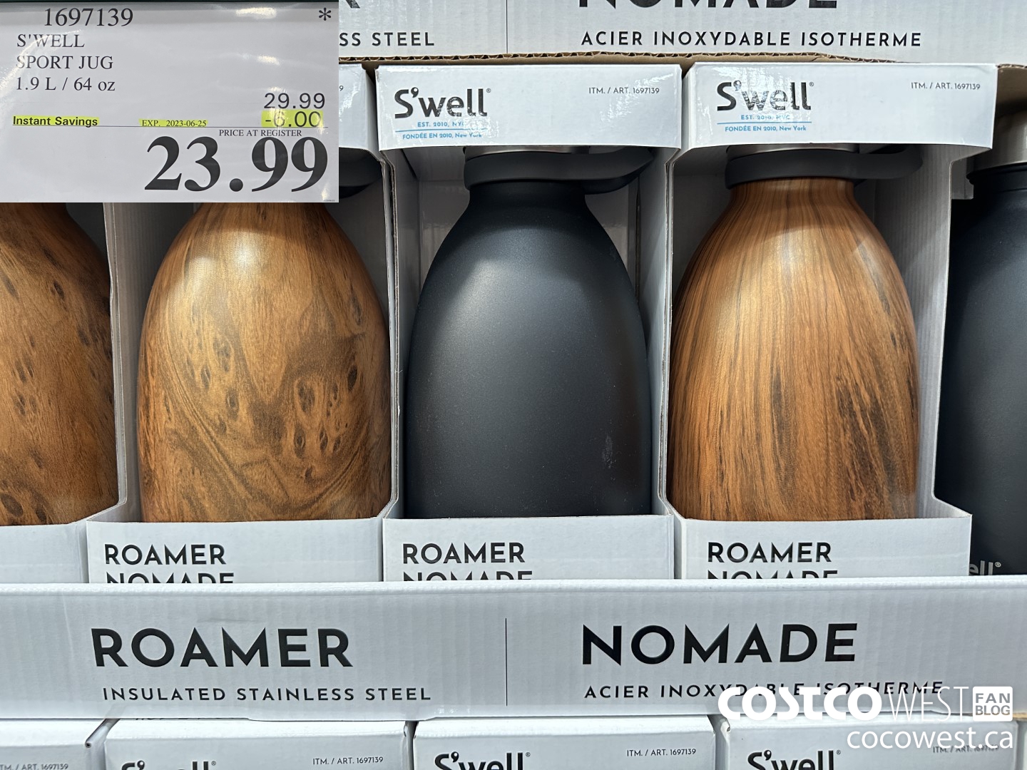 1697139 S'WELL SPORT JUG 1.9L / 64 OZ ($6.00 INSTANT SAVINGS EXPIRES ON 2023-07-25) $23.99