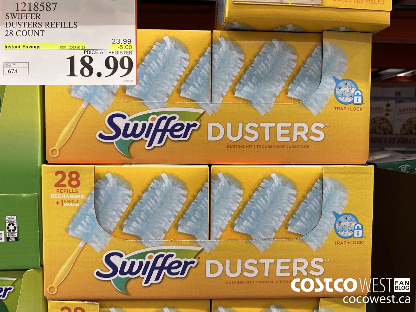 1218587 SWIFFER DUSTERS REFILLS 28 COUNT ($5.00 INSTANT SAVINGS EXPIRES ON 2023-07-23) $18.99