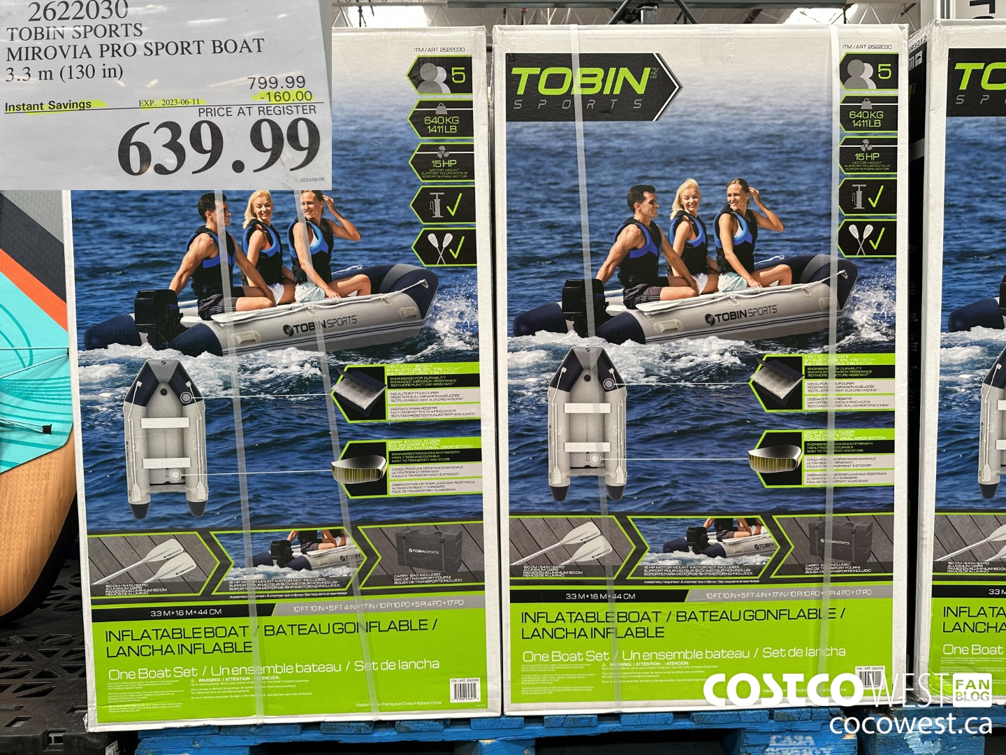 2622030 TOBIN SPORTS MIROVIA PRO SPORT BOAT 3. 3 m (130 in) ($160.00 INSTANT SAVINGS EXPIRES ON 2023-06-11) $639.99