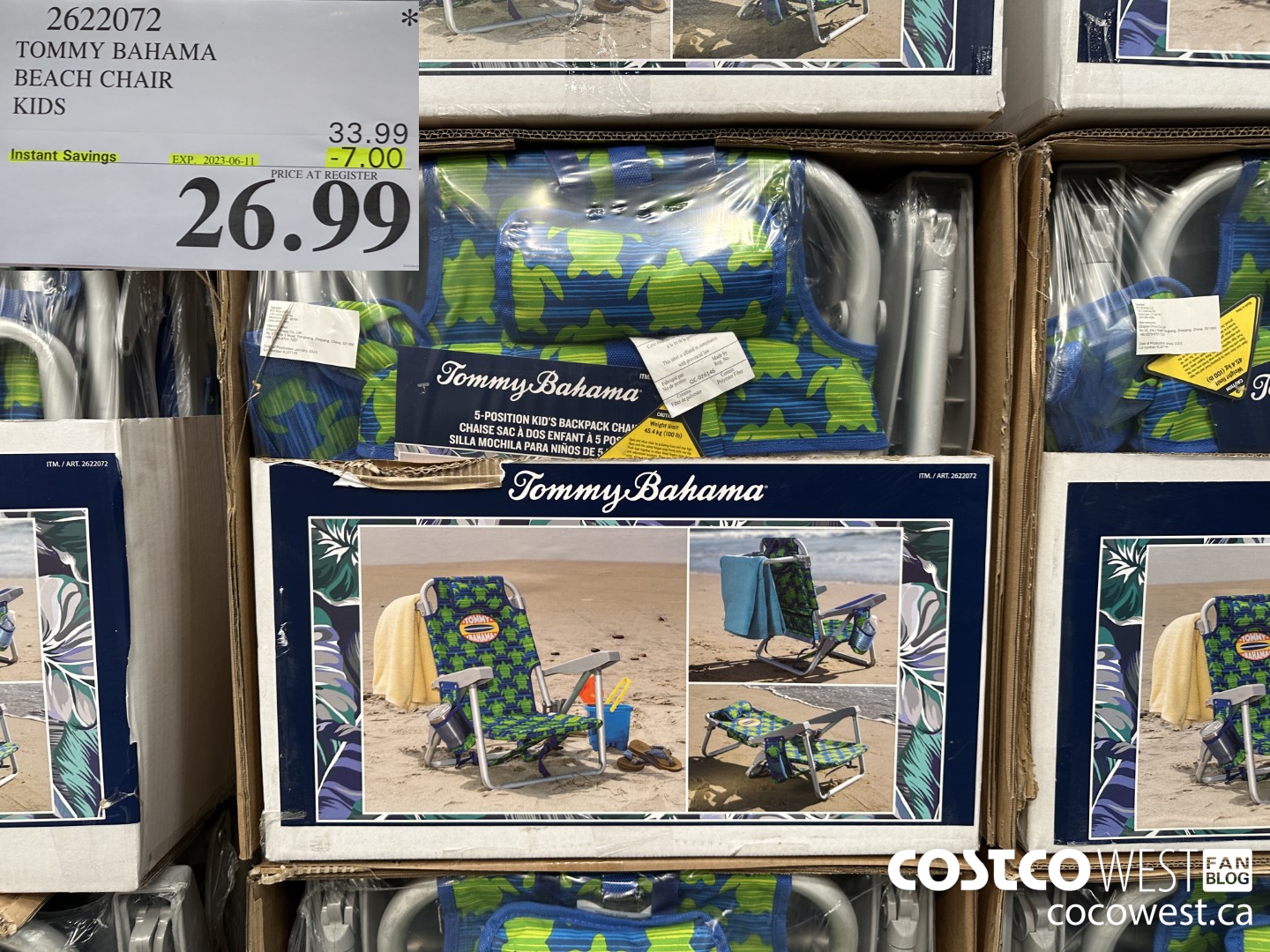 2622072 TOMMY BAHAMA BEACH CHAIR KIDS  ($7.00 INSTANT SAVINGS EXPIRES ON 2023-06-11) $26.99