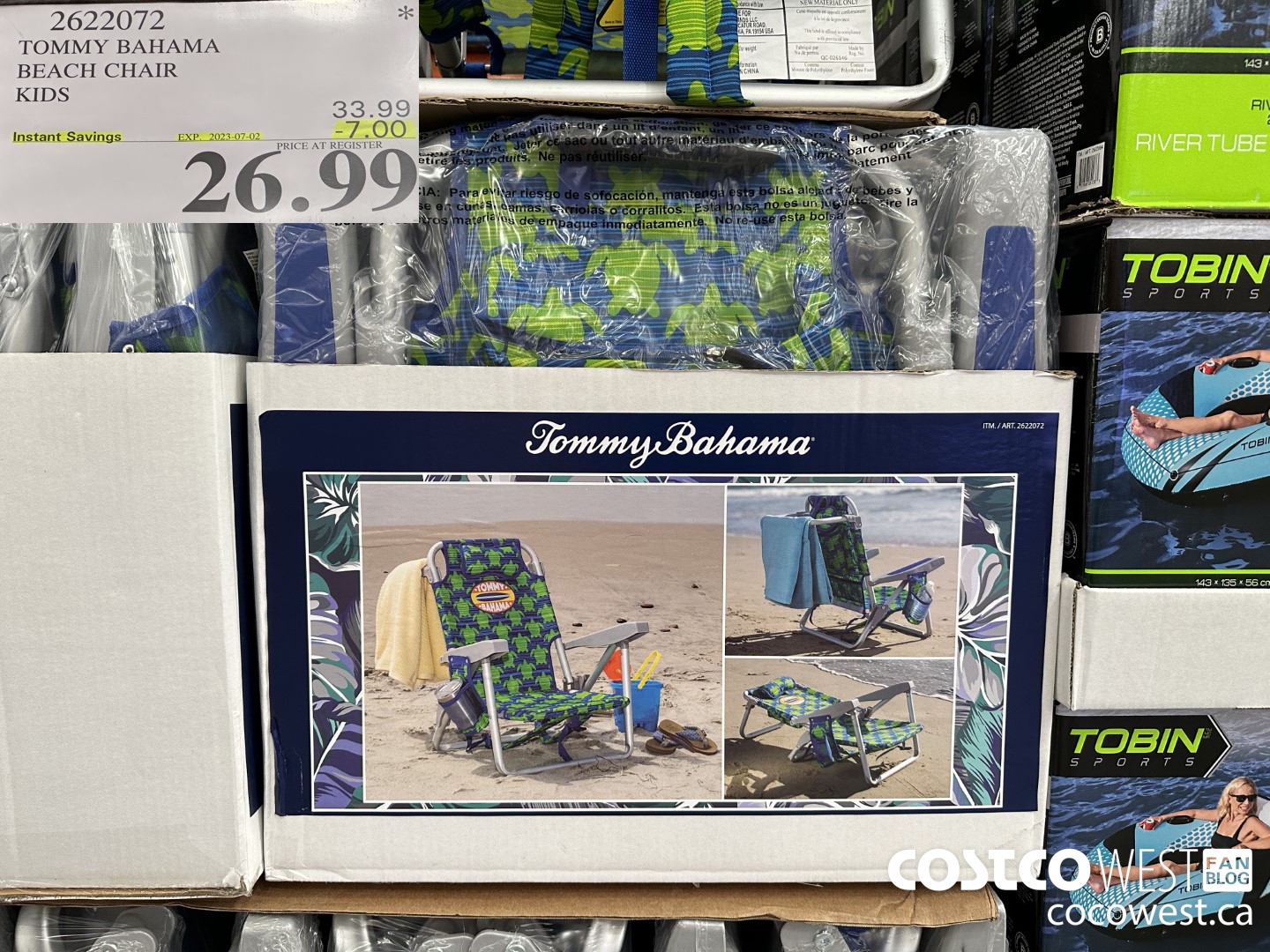 2622072 TOMMY BAHAMA BEACH CHAIR KIDS  ($7.00 INSTANT SAVINGS EXPIRES ON 2023-07-02) $26.99