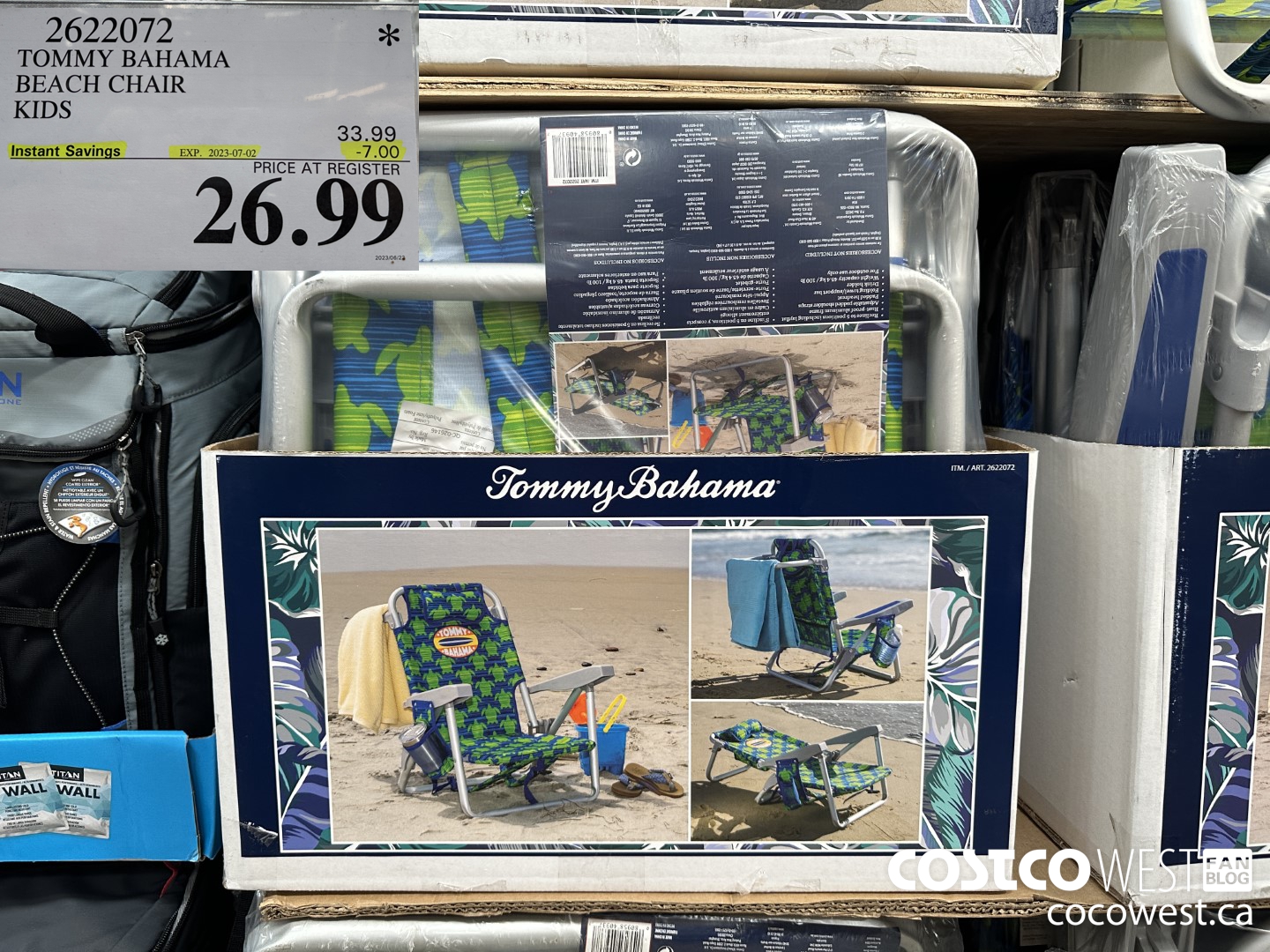 2622072 TOMMY BAHAMA BEACH CHAIR KIDS  ($7.00 INSTANT SAVINGS EXPIRES ON 2023-07-02) $26.99