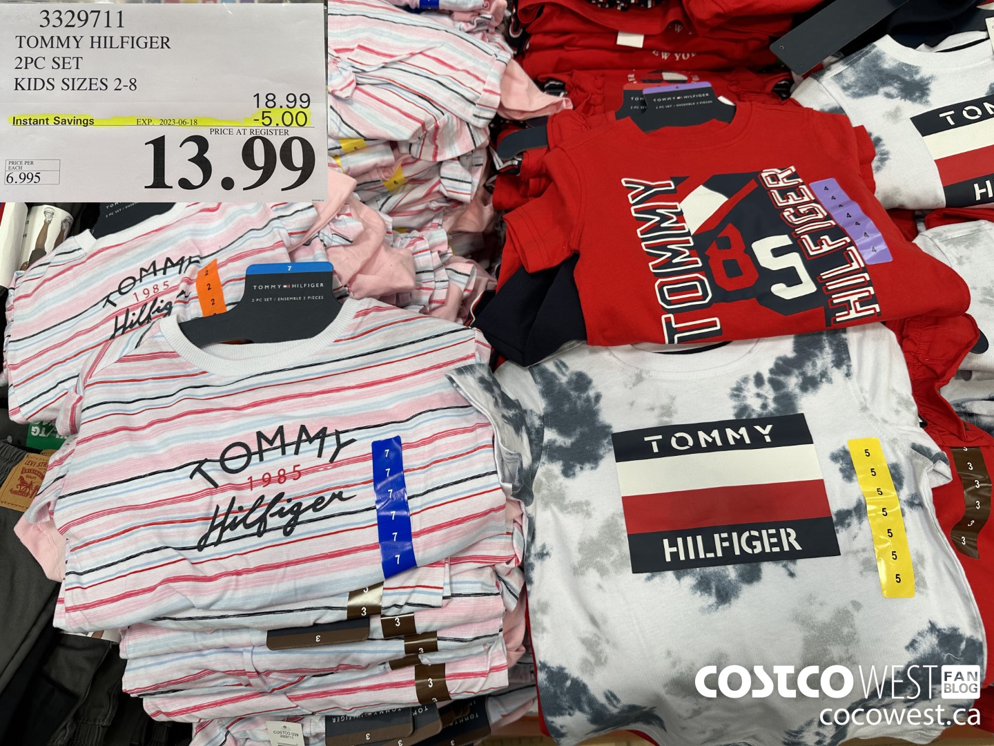 3329711 TOMMY HILFIGER 2PC SET KIDS SIZES 2-8 ($5.00 INSTANT SAVINGS EXPIRES ON 2023-06-18) $13.99