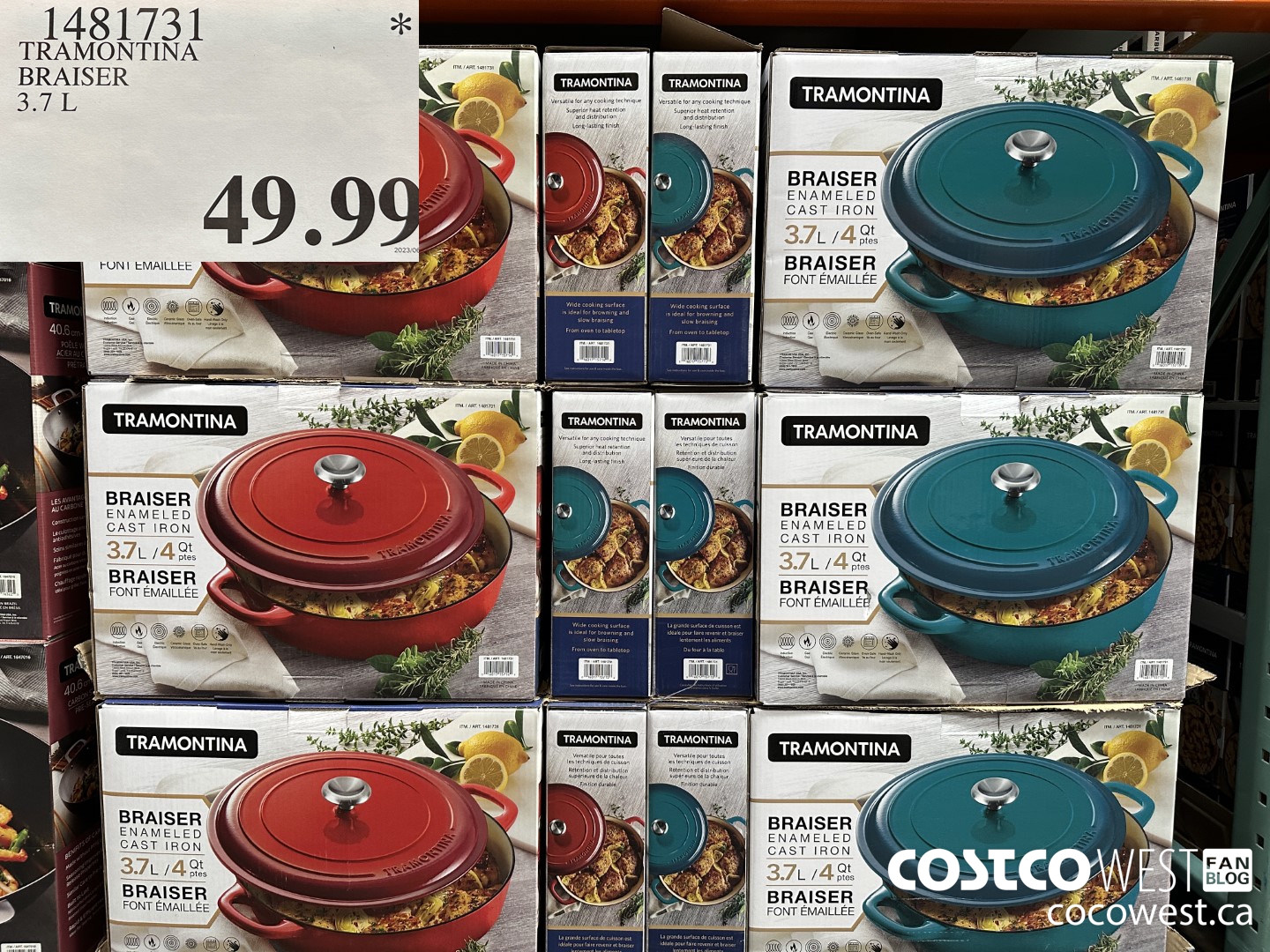 1481731 TRAMONTINA BRAISER 3.7 L $49.99