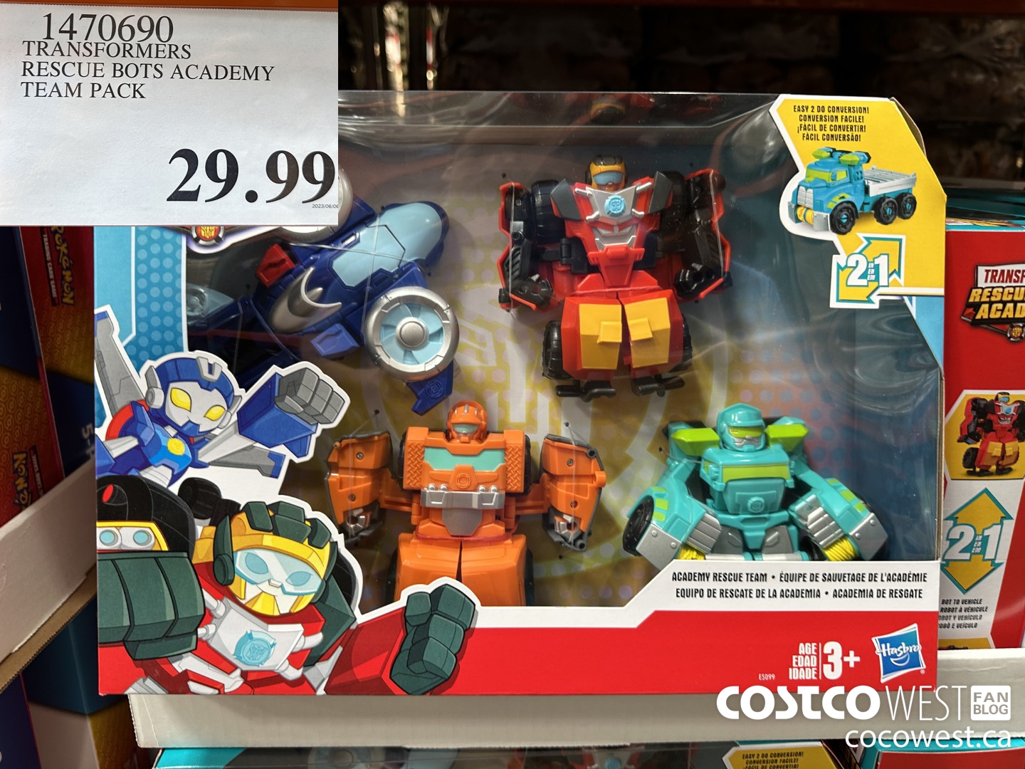 1470690 TRANSFORERS RESCUE BOTS ACADEMY TEAM PACK $29.99