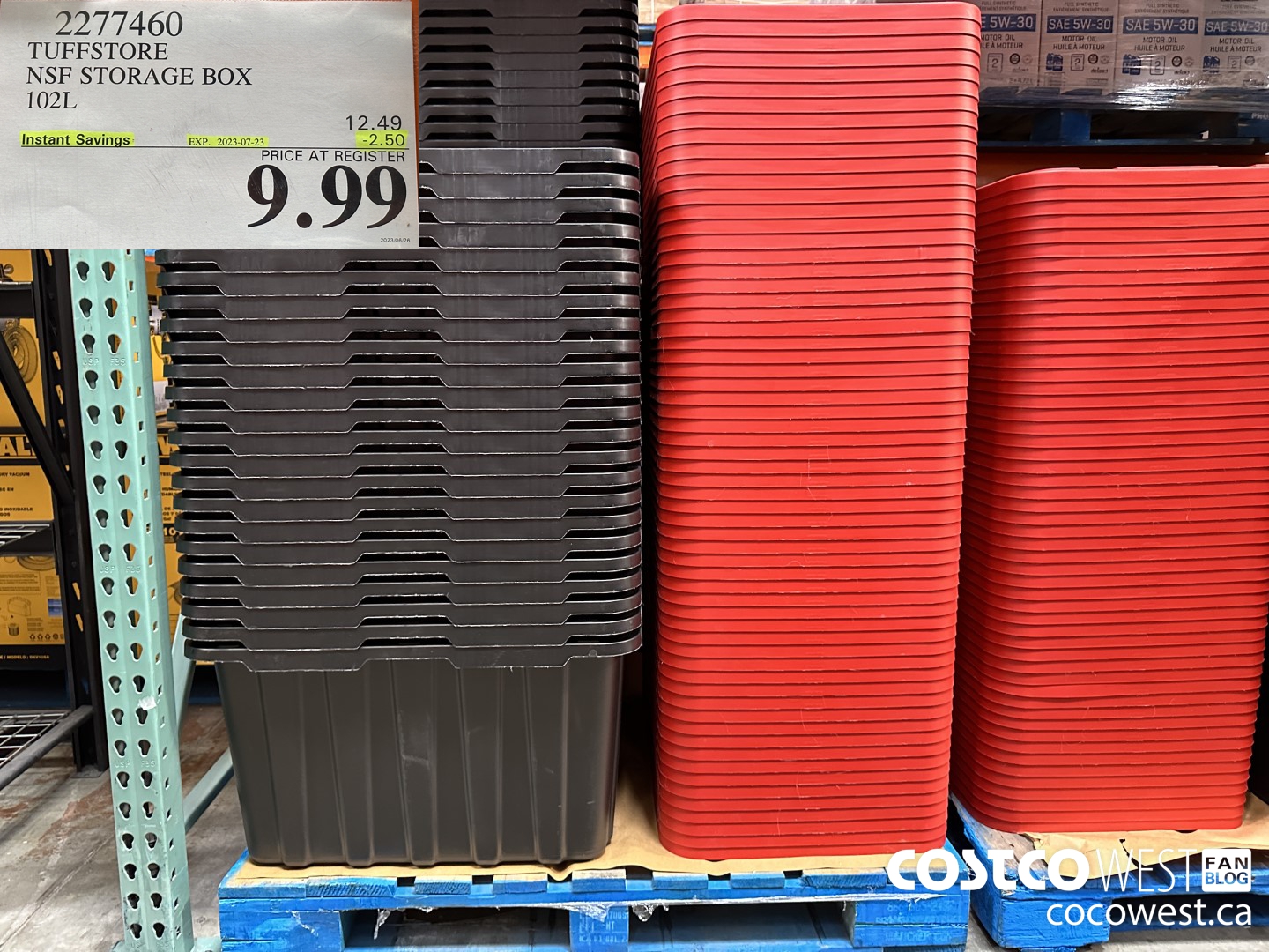 2277460 TUFFSTORE NSF STORAGE BOX 102L ($2.50 INSTANT SAVINGS EXPIRES ON 2023-07-23) $9.99