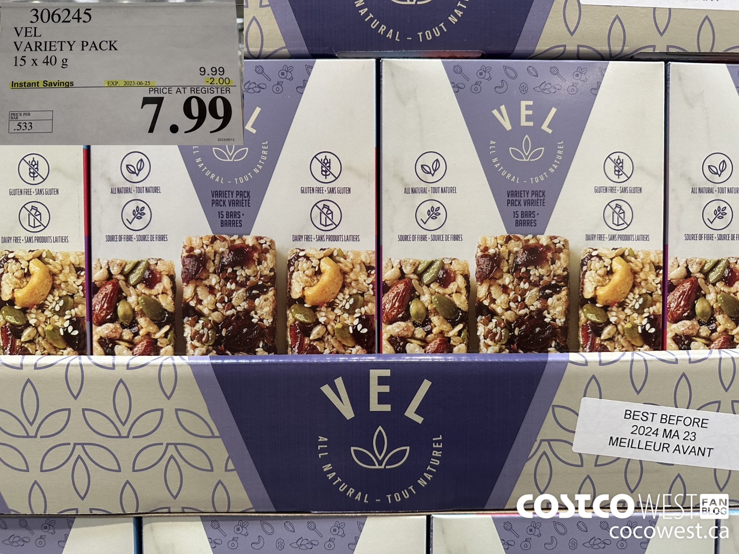 306245 VEL VARIETY PACK 15 x 40g ($2.00 INSTANT SAVINGS EXPIRES ON 2023-06-25) $7.99