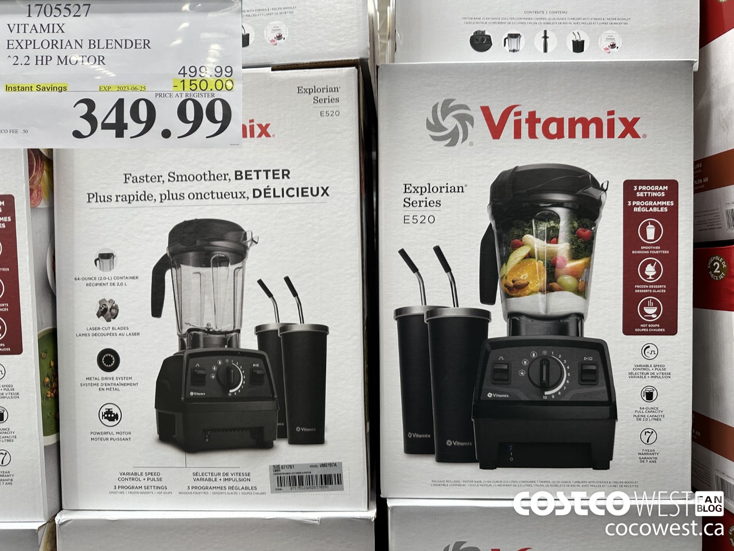 1705527 VITAMIX EXPLORIAN BLENDER 2.2 HP MOTOR ($150.00 INSTANT SAVINGS EXPIRES ON 2023-06-25) $349.99