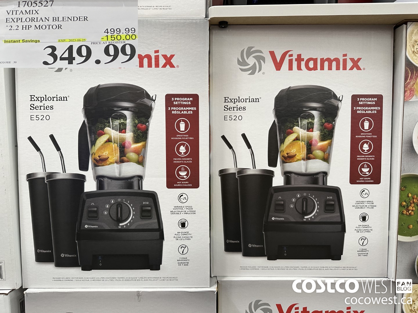 1705527 VITAMIX EXPLORIAN BLENDER 2.2 HP MOTOR ($150.00 INSTANT SAVINGS EXPIRES ON 2023-06-25) $349.99