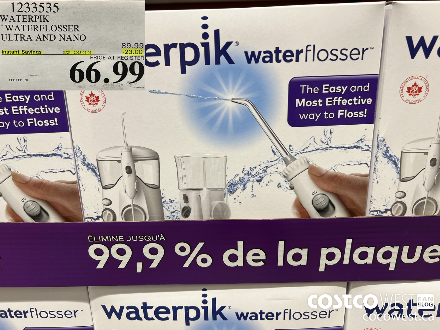 1233535 WATERPIK WATER FLOSSER ULTRA AND NANO ($23.00 INSTANT SAVINGS EXPIRES ON 2023-07-02) $66.99
