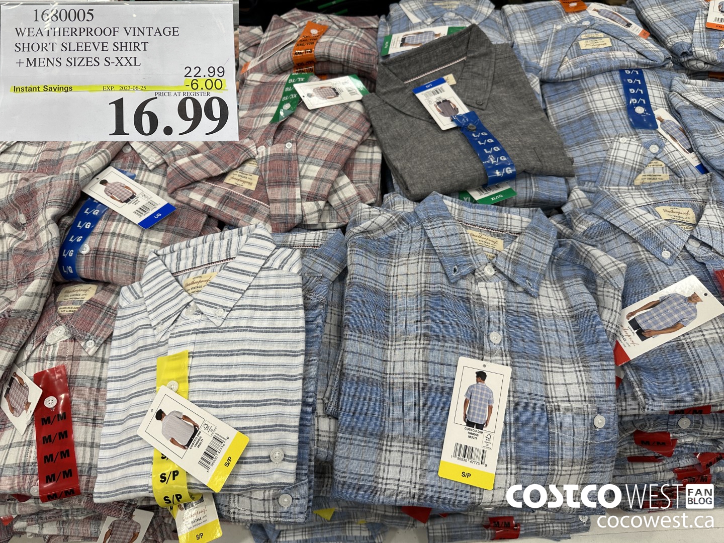 1680005 WEATHERPROOF VINTAGE SHORT SLEEVE SHIRT MENS SIZES S-XXL ($6.00 INSTANT SAVINGS EXPIRES ON 2023-06-25) $16.99