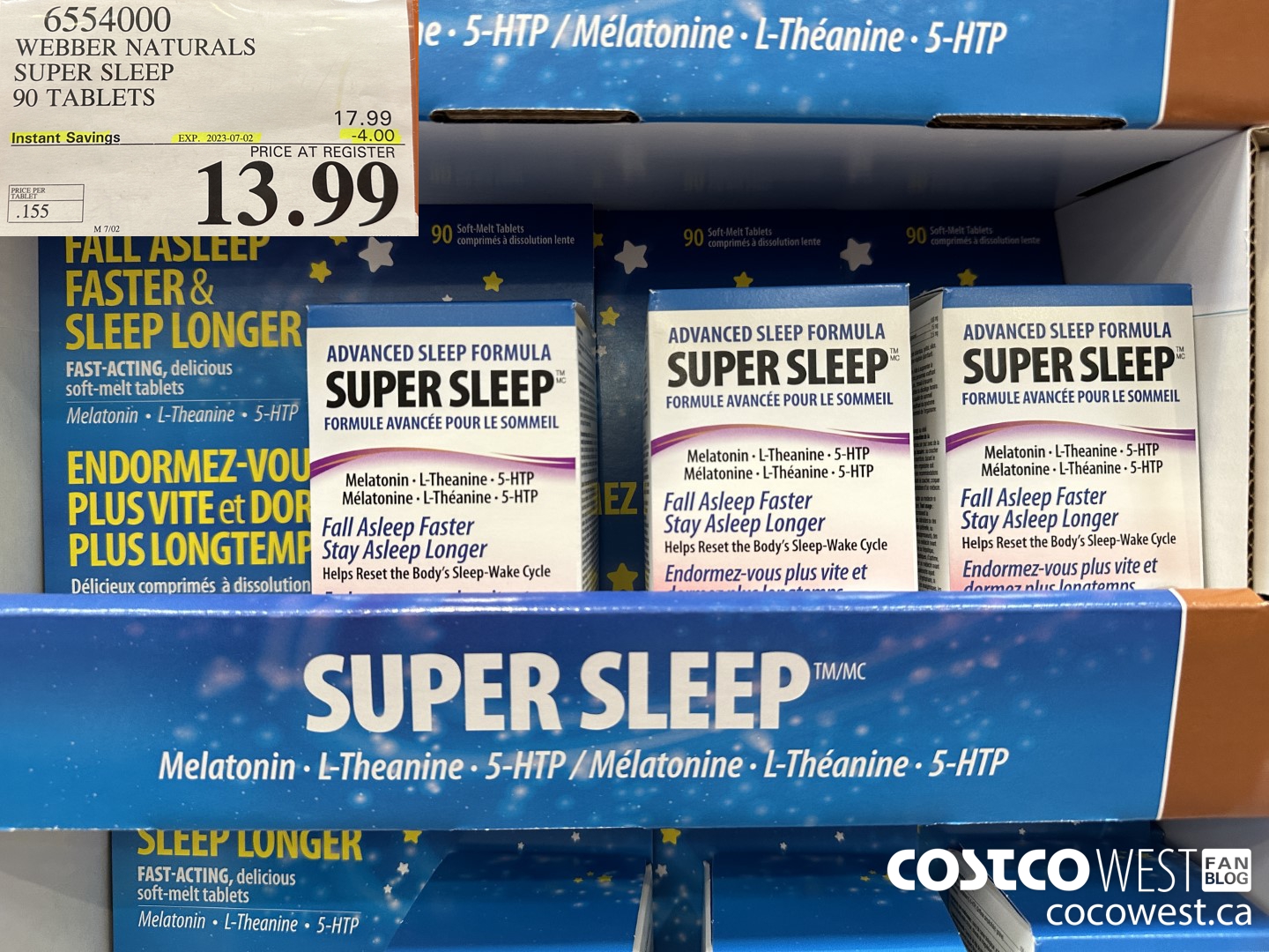 6554000 WEBBER NATURALS SUPER SLEEP 90 TABLETS ($4.00 INSTANT SAVINGS EXPIRES ON 2023-07-02) $13.99