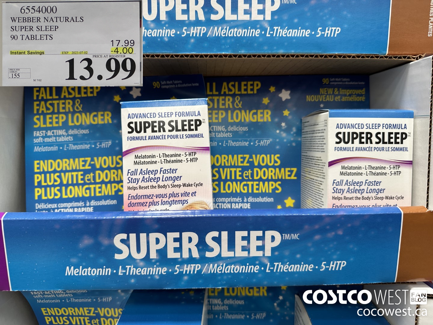 6554000 WEBBER NATURALS SUPER SLEEP 90 TABLETS ($4.00 INSTANT SAVINGS EXPIRES ON 2023-07-02) $13.99