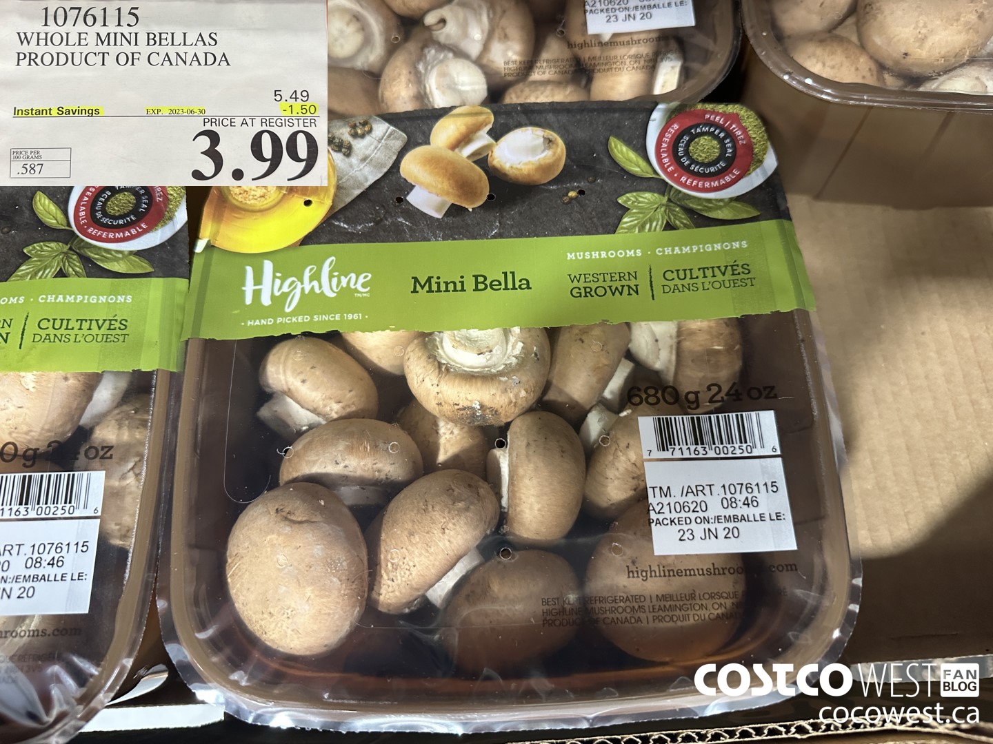 1076115 WHOLE MINI BELLAS PRODUCT OF CANADA ($1.50 INSTANT SAVINGS EXPIRES ON 2023-06-30) $3.99