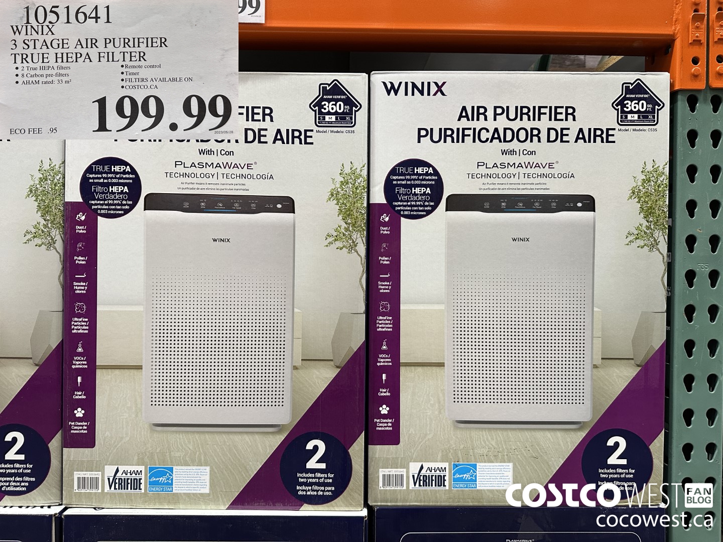1051641 WINIX 3 STAGE AIR PURIFIER TRUE HEPA FILTER $199.99