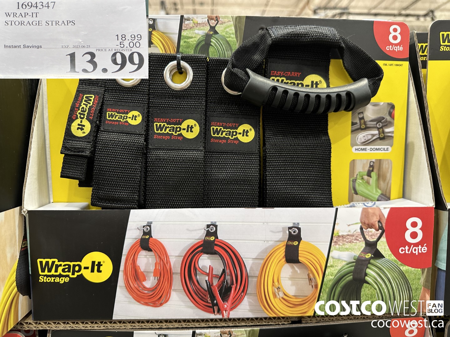 1694347 WRAP-IT STORAGE STRAPS ($5.00 INSTANT SAVINGS EXPIRES ON 2023-06-25) $13.99