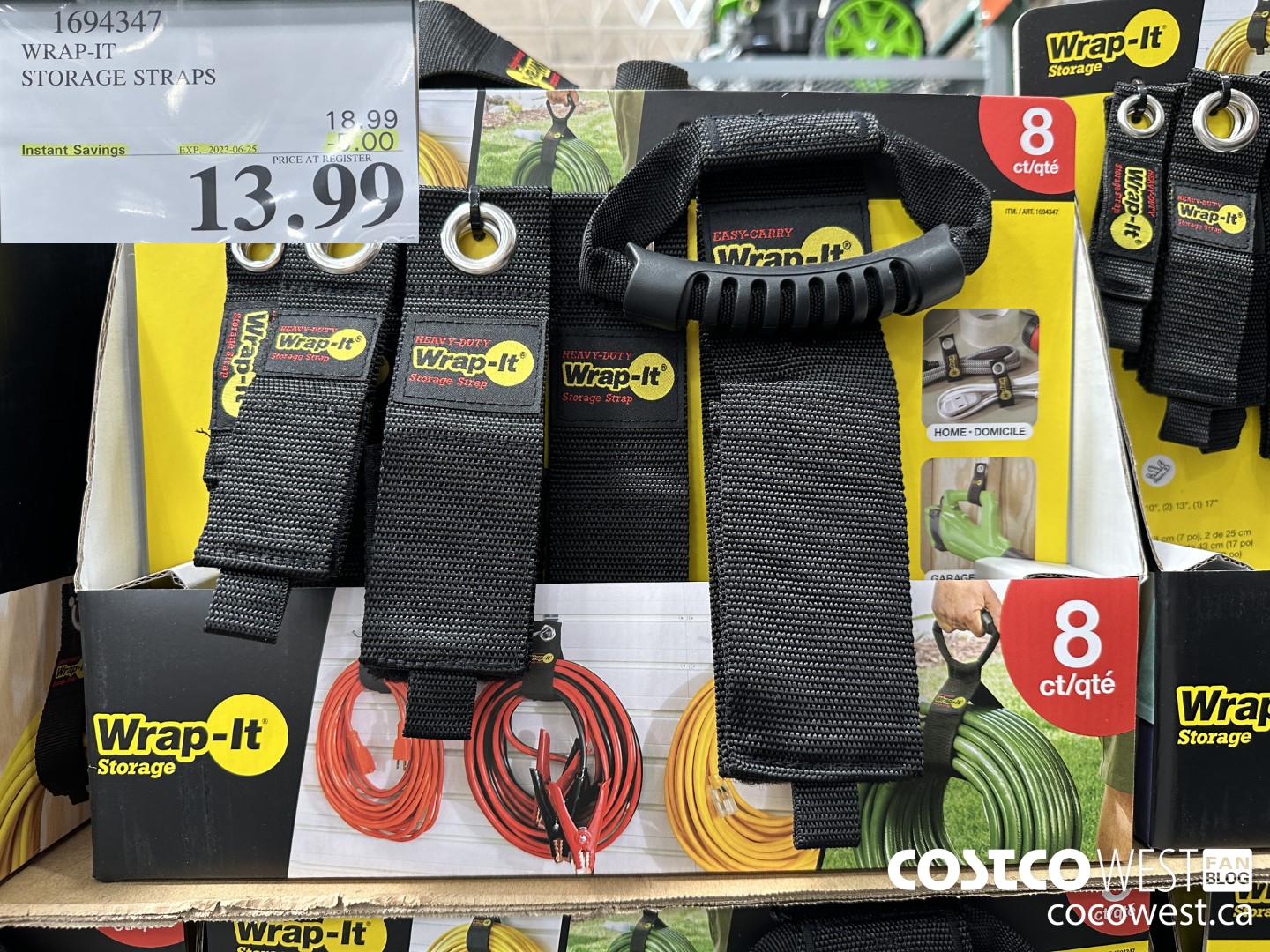 1694347 WRAP-IT STORAGE STRAPS ($5.00 INSTANT SAVINGS EXPIRES ON 2023-06-25) $13.99