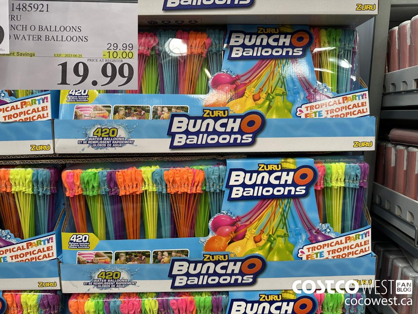 1485921 ZURU BUNCH O BALLOONS 420 WATER BALLOONS ($10.00 INSTANT SAVINGS EXPIRES ON 2023-06-25) $19.99