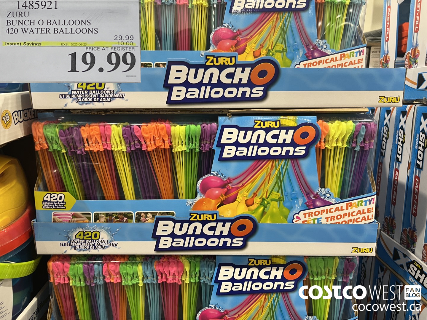 1485921 ZURU BUNCH O BALLOONS 420 WATER BALLOONS ($10.00 INSTANT SAVINGS EXPIRES ON 2023-06-25) $19.99