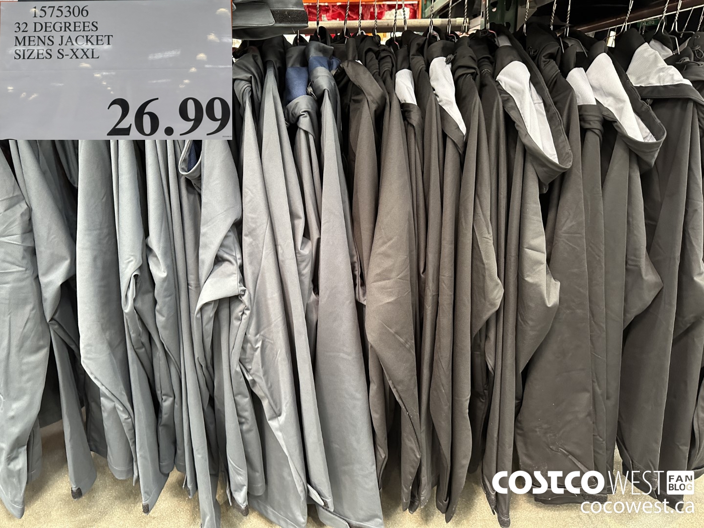 1575306 32 DEGREES MENS JACKET SIZES S-XXL $26.99