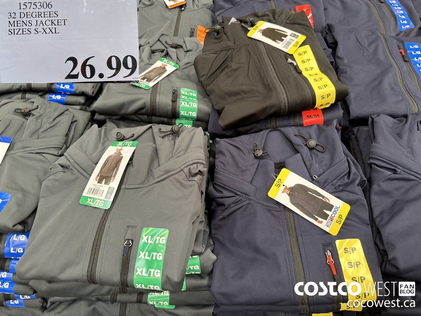 1575306 32 DEGREES MENS JACKET SIZES S-XXL $26.99