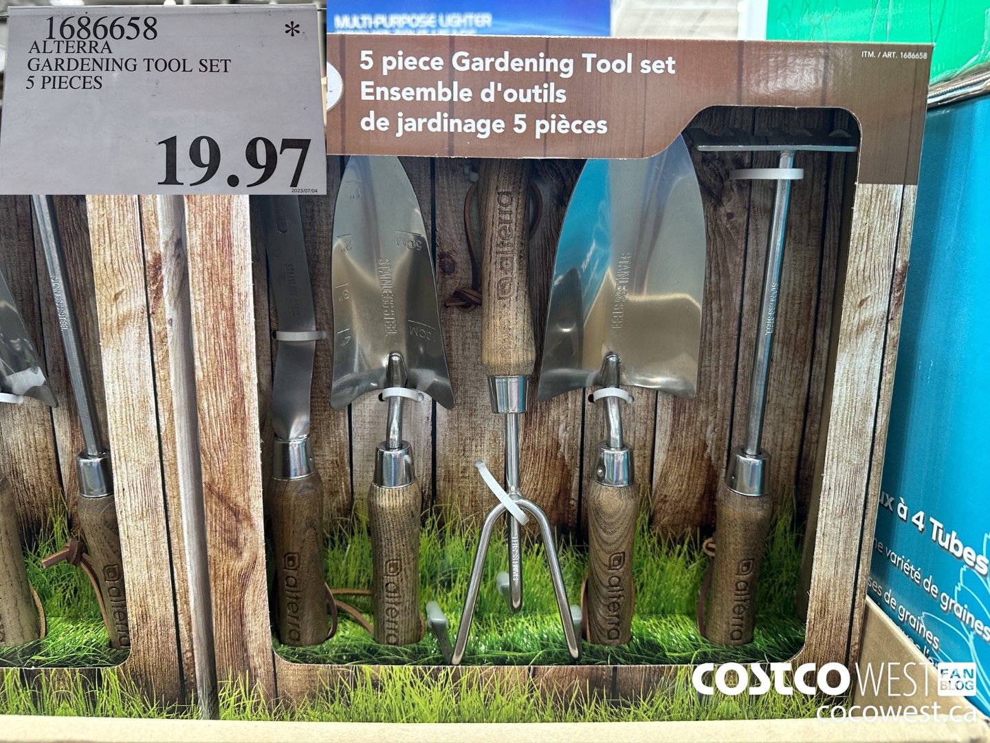 1686658 ALTERRA GARDENING TOOL SET 5 PIECES  $19.97