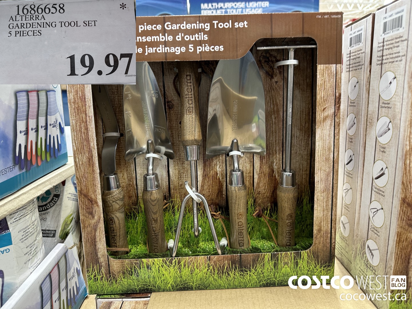 1686658 ALTERRA GARDENING TOOL SET 5 PIECES  $19.97